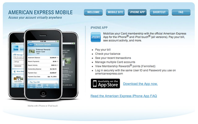 American Express Launches Express Mobile App for iPhone | MyBankTracker
