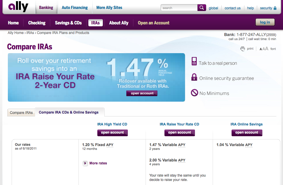 Ally Bank Launches IRA CDs, Raise Your Rate CDs, Online Savings