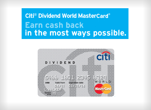 Citi Dividend World MasterCard Review | MyBankTracker