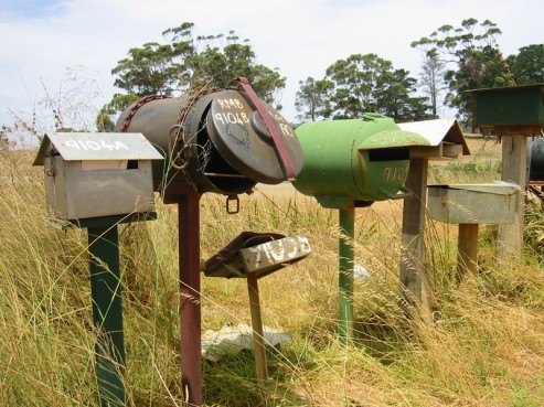 mailboxes in the wilderness