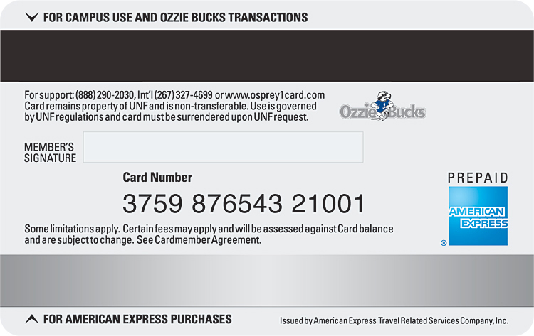 American Express Prepaid Card, Doubles as Campus ID ...