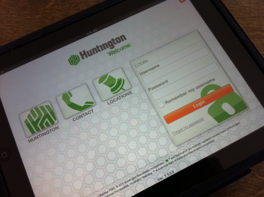 Huntington Bank Unveils iPad App | MyBankTracker