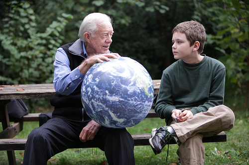 Jimmy Carter with Grandson