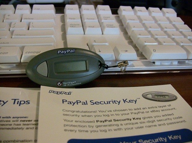 PayPal security key