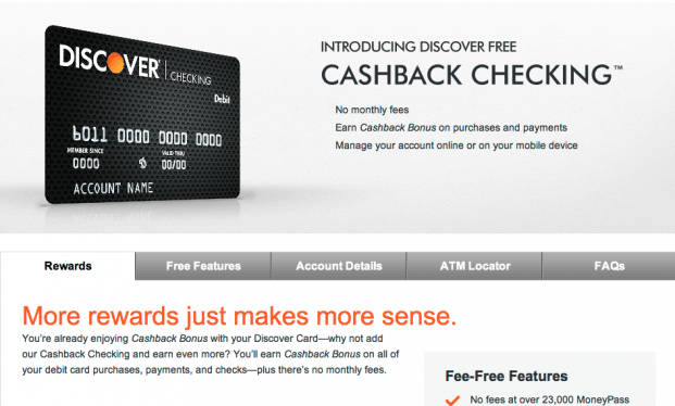 Discover's Cashback Checking Falls Short Online | MyBankTracker