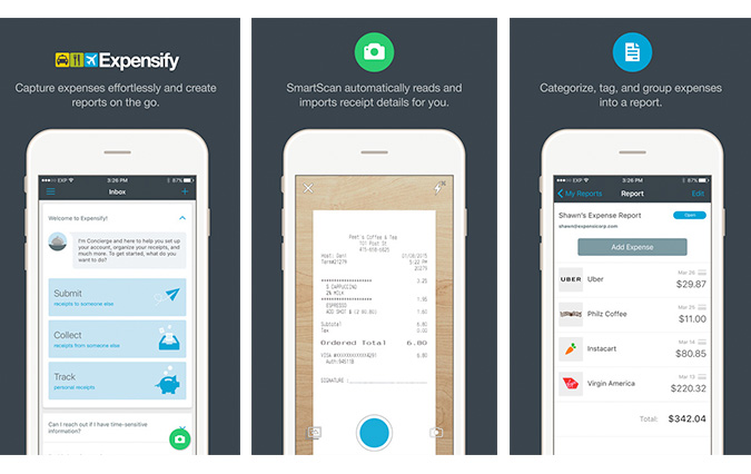 Expensify iPhone app