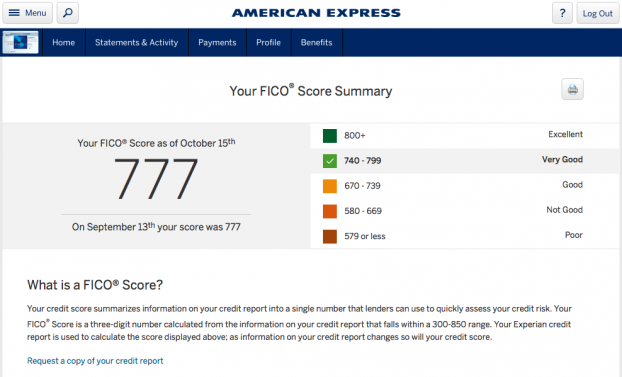 American Express Free FICO Credit Score