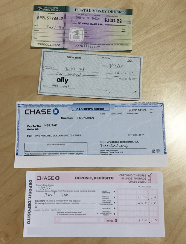 do all banks charge for cashiers checks