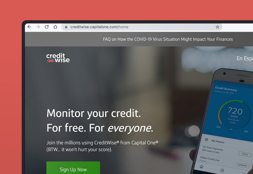 creditwise credit score range