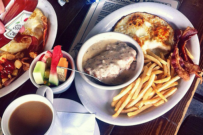 Brunch time in Dallas is not taken lightly. Plus, you can get all this, for $6.50! Image via Flickr 