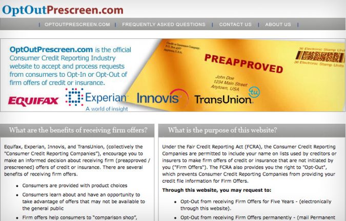 prescreen credit offers