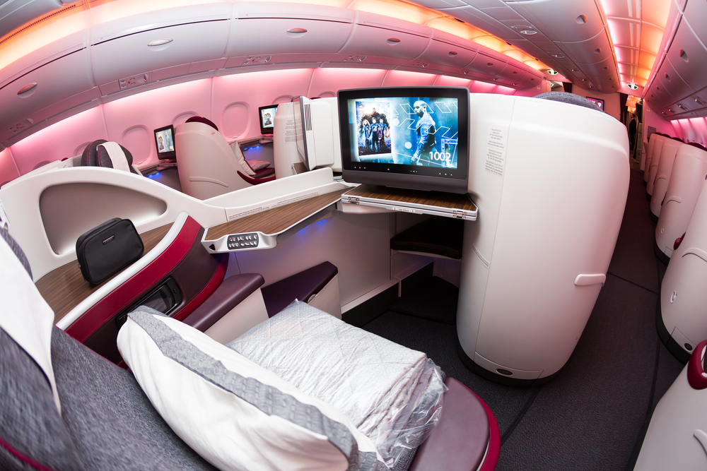 First class airplane seats