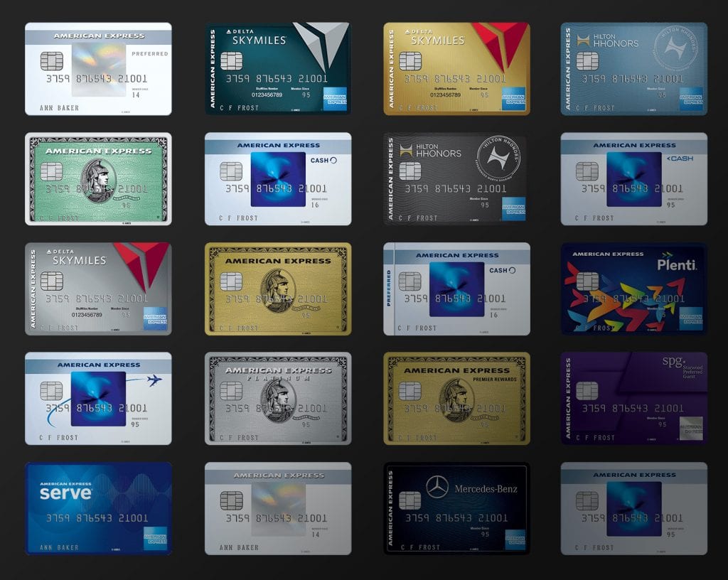 American Express Personal credit cards