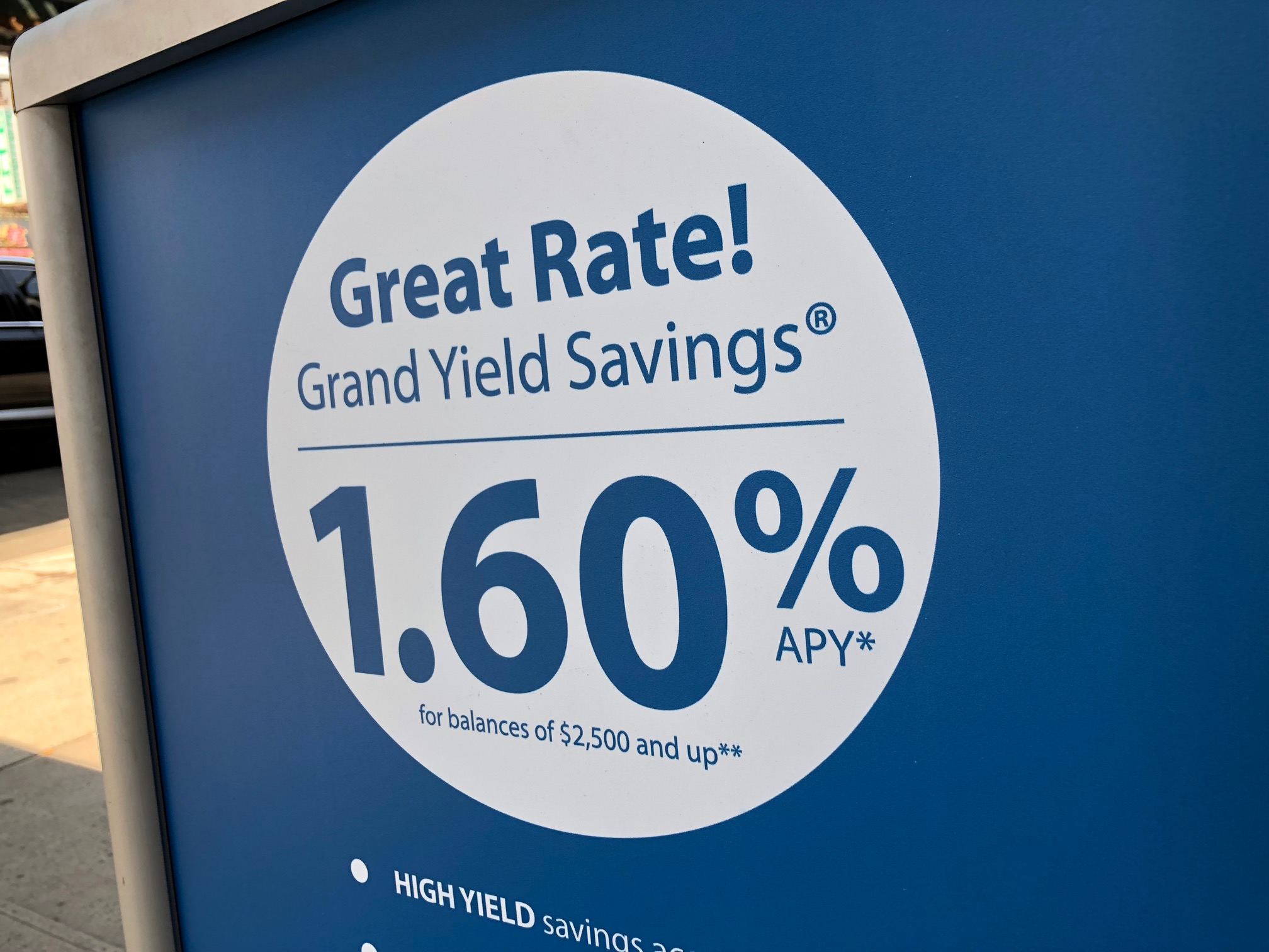 Account rates. High Yield.