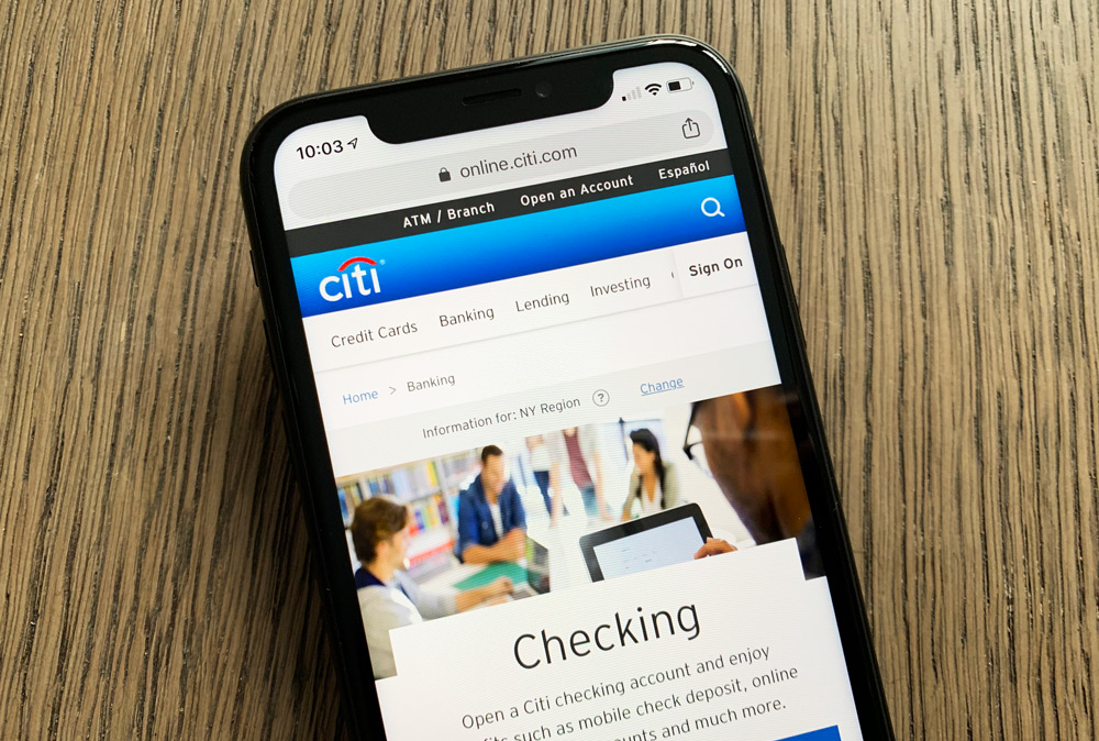 Citibank Checking Account Website