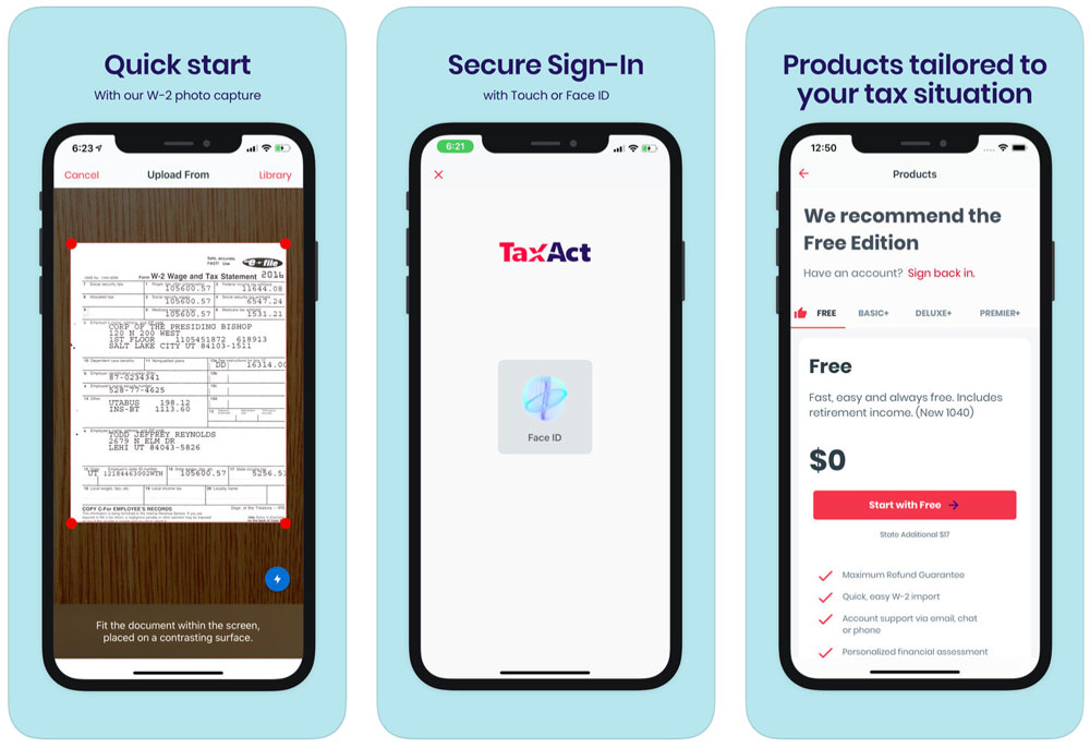 TaxAct iPhone App