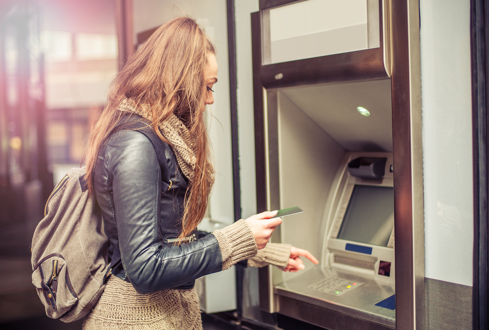 Woman at the ATM